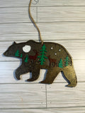 Bear Design Wax Bead Wall Art