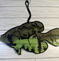 Fish w/Fishermen Design Bead Wall Art