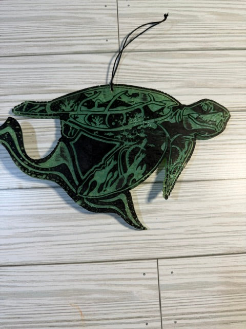 Sea Turtle Design Bead Wall Art